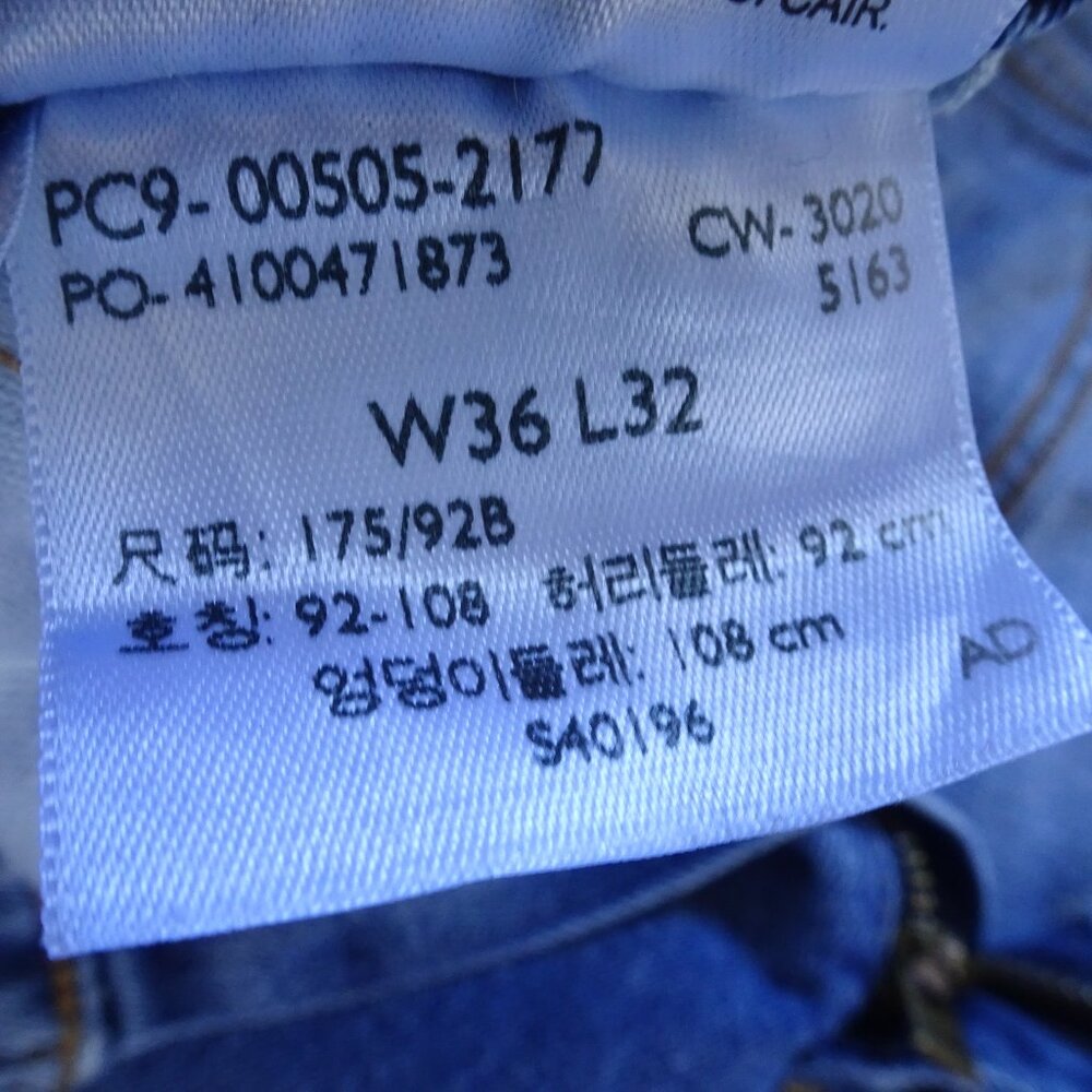 Levi's Men's Jeans 505 36x32 Relaxed Blue - Picture 7 of 8